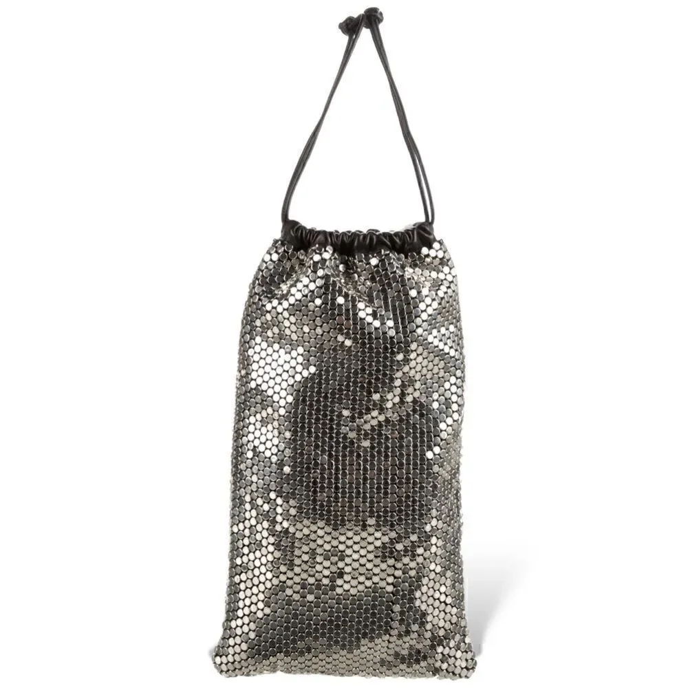ALEXANDER WANG Chainmail Leather Clutch / Dust Bag